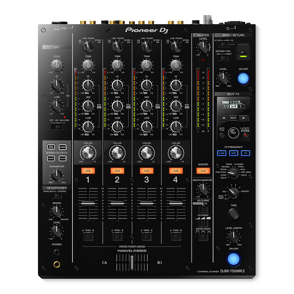 楽器・機材【ロータリーカスタム】Pioneer DJ mixer DJM250MK2
