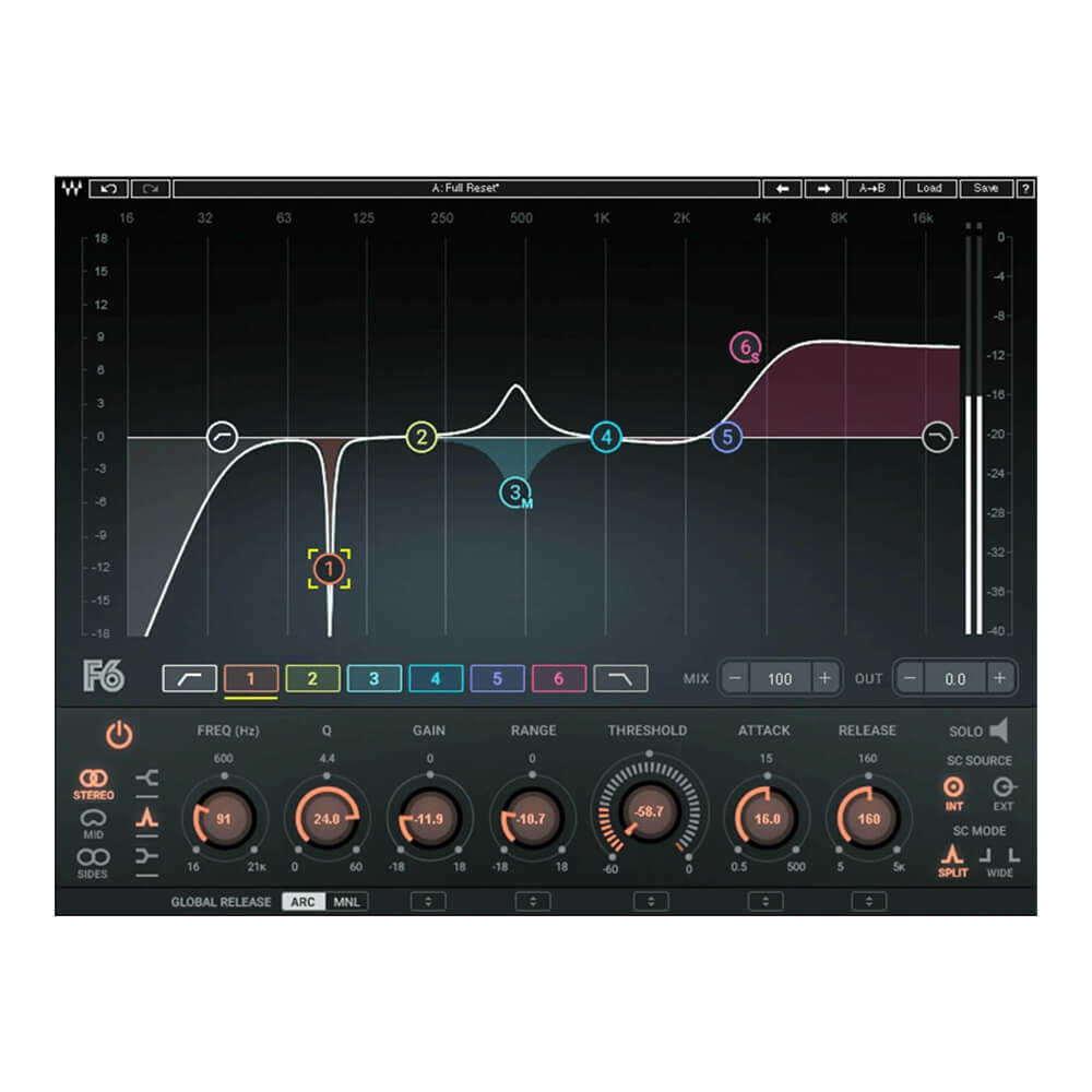 WAVES <br>F6 Floating-Band Dynamic EQ