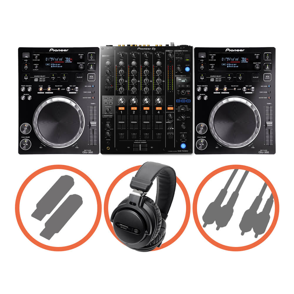 Pioneer DJ CDJ-350 Club House Plus set｜ミュージックランドKEY