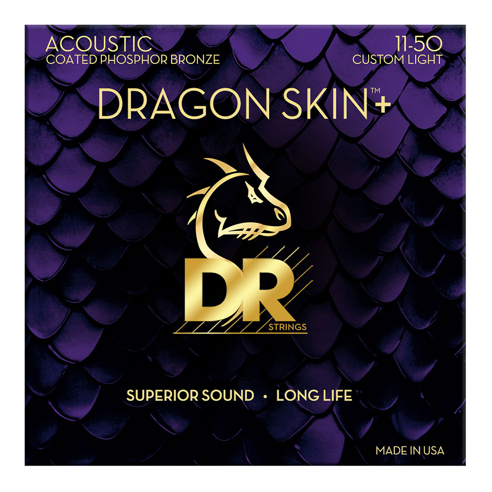 DR <br>DAP-11 [Dragon Skin+ Phosphor Bronze Acoustic / Custom-Light  11-50]