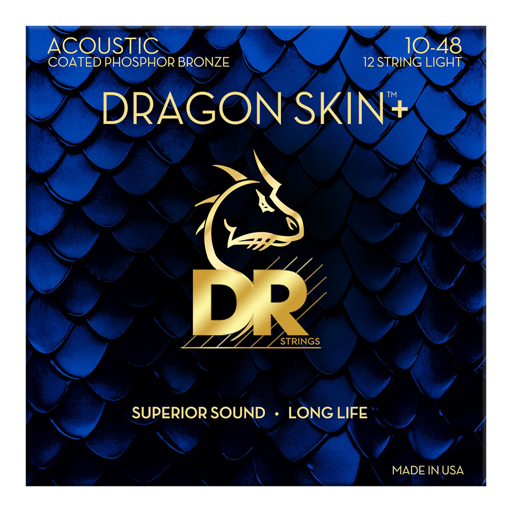DR DAP-10/12 [Dragon SKIN+ Phosphor Bronze Acoustic / Light 12-String