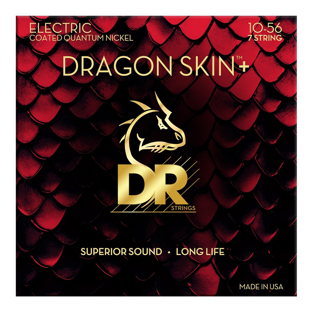 DR <br>DEQ-7/10 [Dragon Skin+ Quantum Nickel Electric / Medium 7-String 10-56]