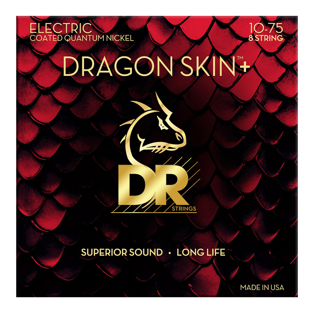 DR <br>DEQ-8/10 [Dragon Skin+ Quantum Nickel Electric / Medium 8-String 10-75]