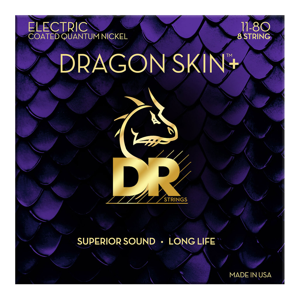 DR <br>DEQ-8/11 [Dragon Skin+ Quantum Nickel Electric / Heavy 8-String 11-80]