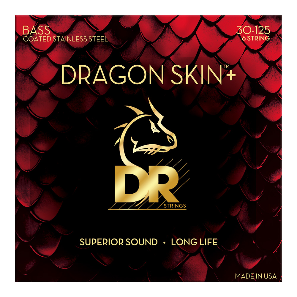 DR <br>DBS6-30 [Dragon Skin+ Stainless Steel Bass / Medium 6-String 30-125]
