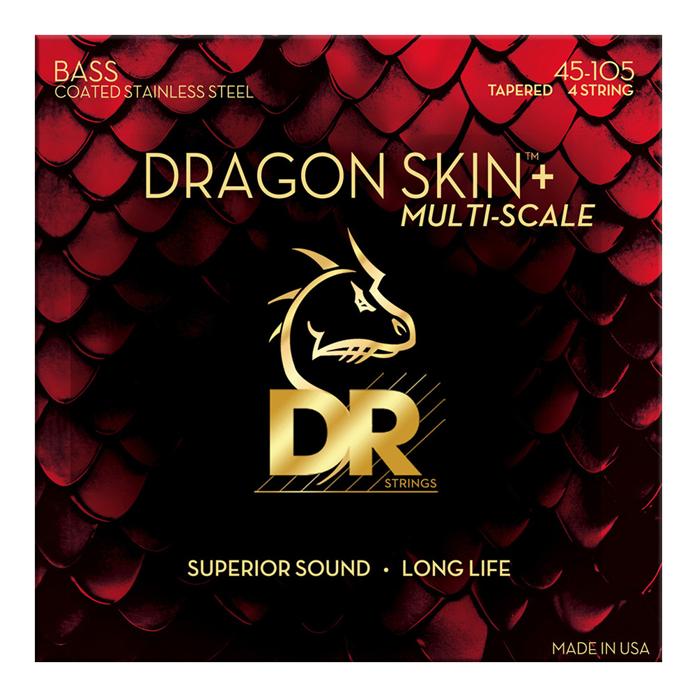 DR <br>DBSM-45 [Dragon Skin+ Stainless Steel Bass / Medium Multi-Scale 45-105]