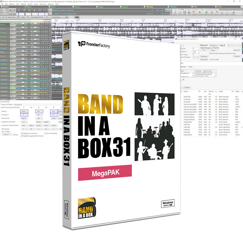 PG Music <br>Band-in-a-Box 31 for Windows MegaPAK pbP[W