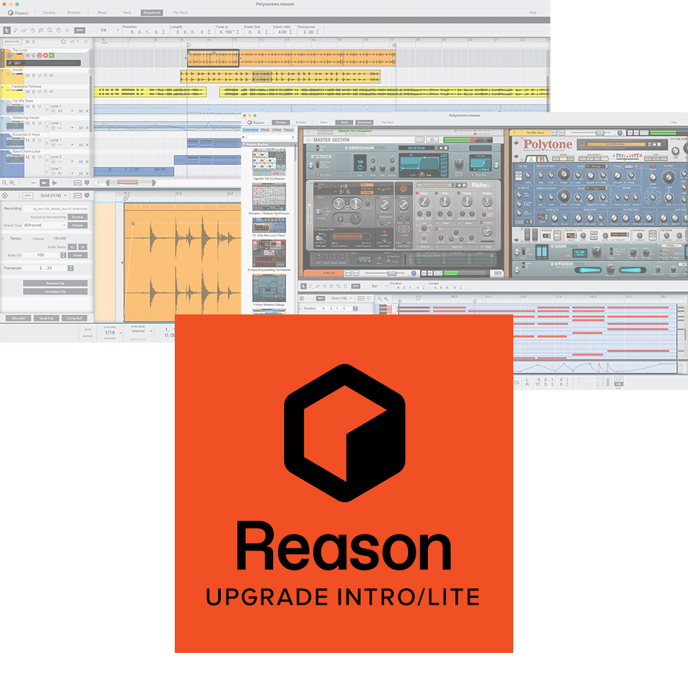 Reason Studios <br>Reason 13 Upgrade for Intro/Ess/Ltd/Adpt/Lite License