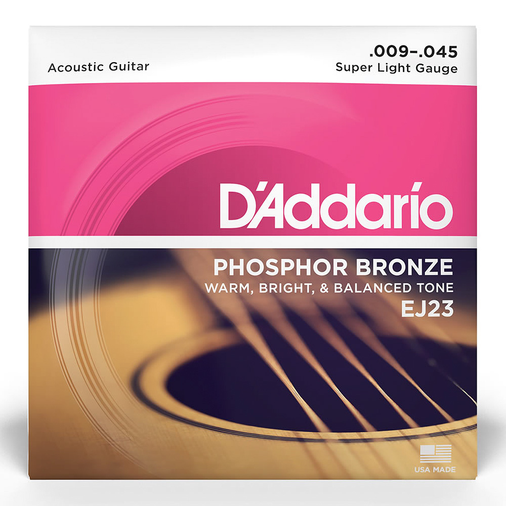 D'Addario <br>EJ23 Phosphor Bronze Super Light 9-45