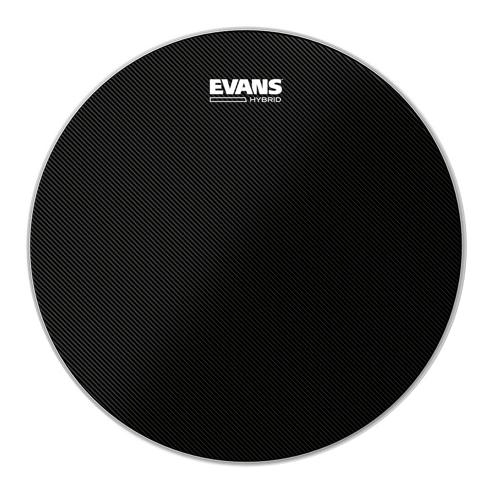 EVANS <br>14" Hybrid Black Marching Snare Batter [SB14MHB]