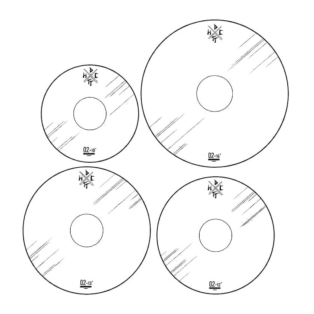 DRUMMERS TOP TEAM <br>DRUM EFFECT SHEET Tom set 0.2mm