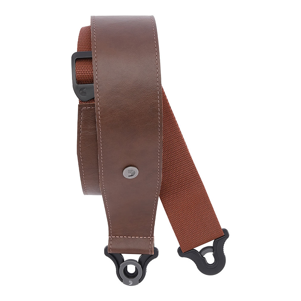 D'Addario <br>2.5 Comfort Leather Auto Lock Guitar Strap, Brown [25BAL02]