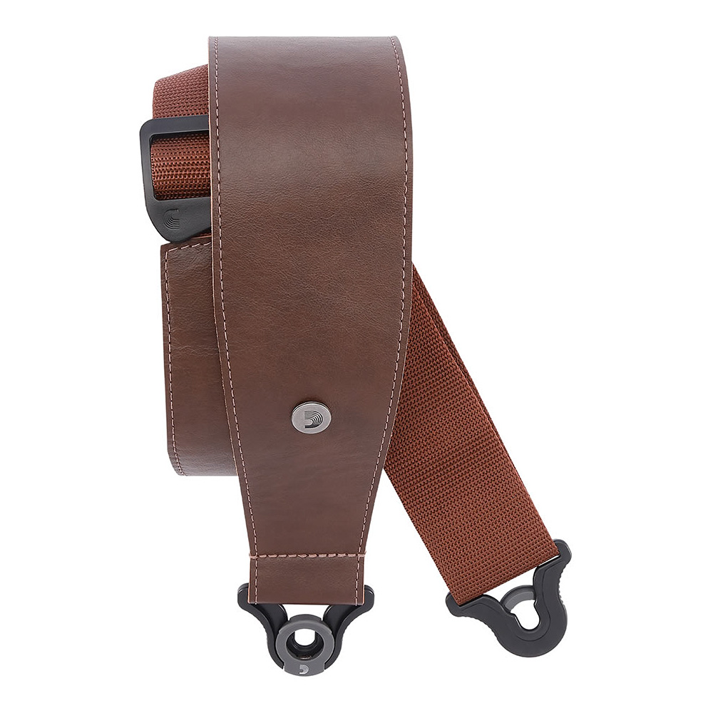 D'Addario <br>3.0 Comfort Leather Auto Lock Guitar Strap, Brown [30BAL02]