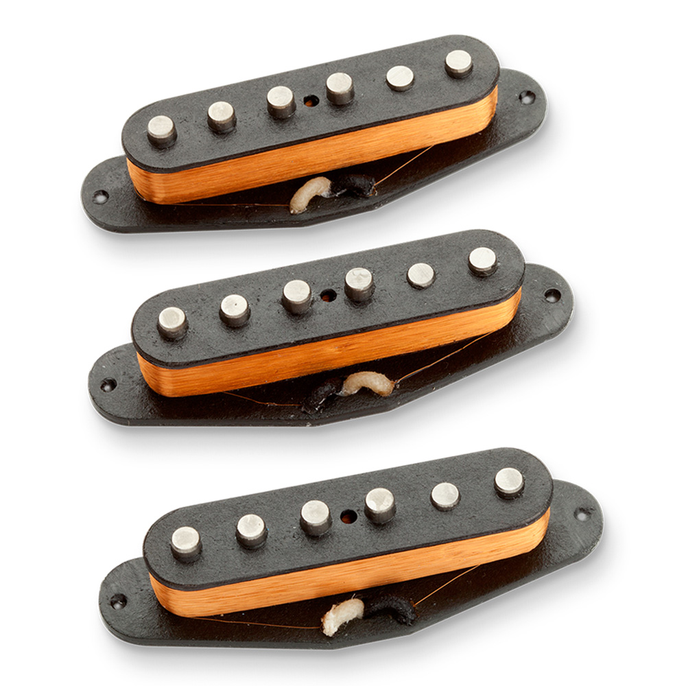 Seymour Duncan <br>Single Coil Pickup Calibrate Set - Alnico II Pro Staggered Strat, White [APS-1 CAL SET]