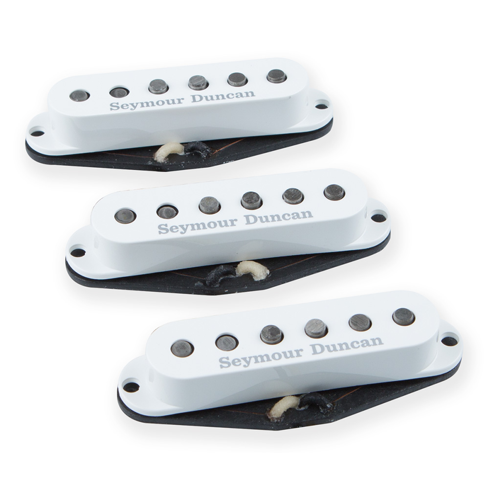 Seymour Duncan <br>Single Coil Pickup Calibrate Set - Vintage Staggered Strat, White (LH) [SSL-1L CAL SET]