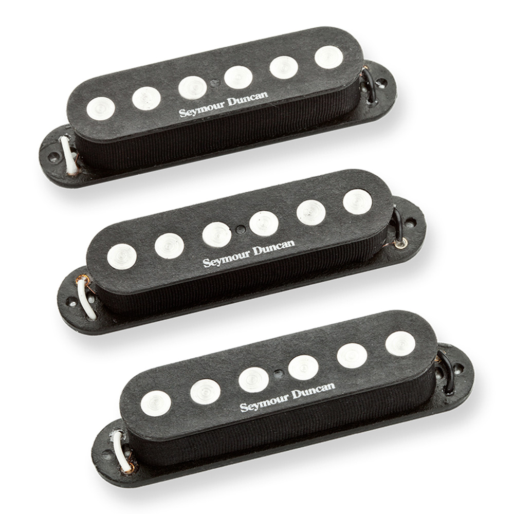 Seymour Duncan <br>Single Coil Pickup Calibrate Set - Quarter Pound Flat Strat, Black [SSL-4 CAL SET]