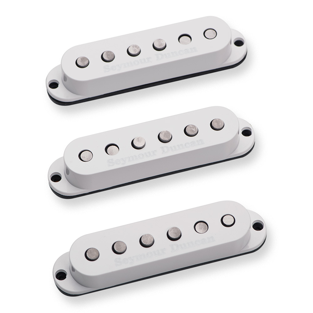 Seymour Duncan <br>Single Coil Pickup Calibrate Set - Custom Staggered Strat, White [SSL-5 CAL SET]