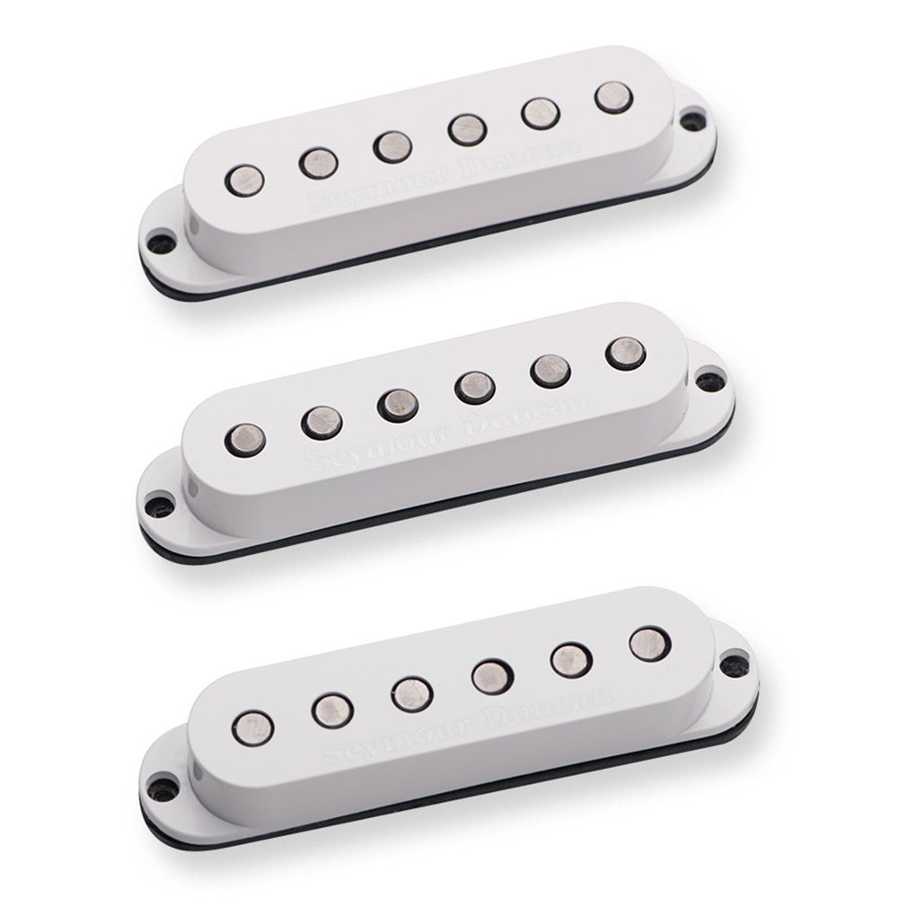 Seymour Duncan <br>Single Coil Pickup Calibrate Set - Custom Flat Strat, White [SSL-6 CAL SET]