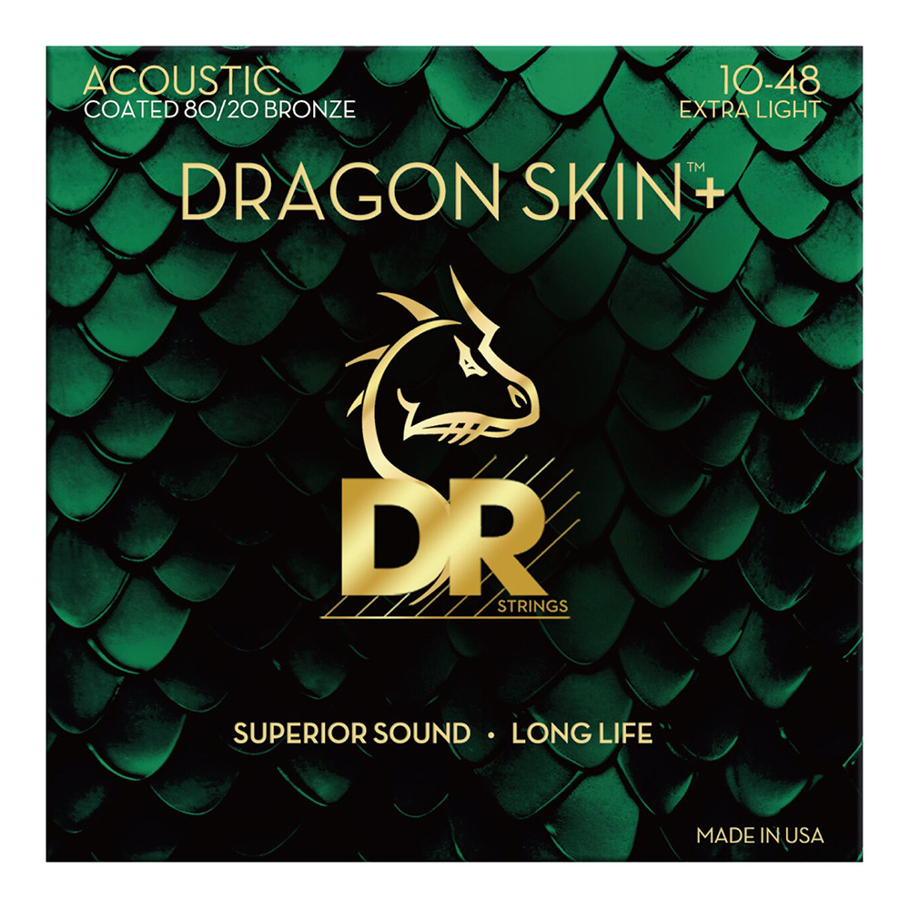 DR <br>DA8-10 [Dragon Skin+ 80/20 Bronze Acoustic / Extra-Light 10-48]