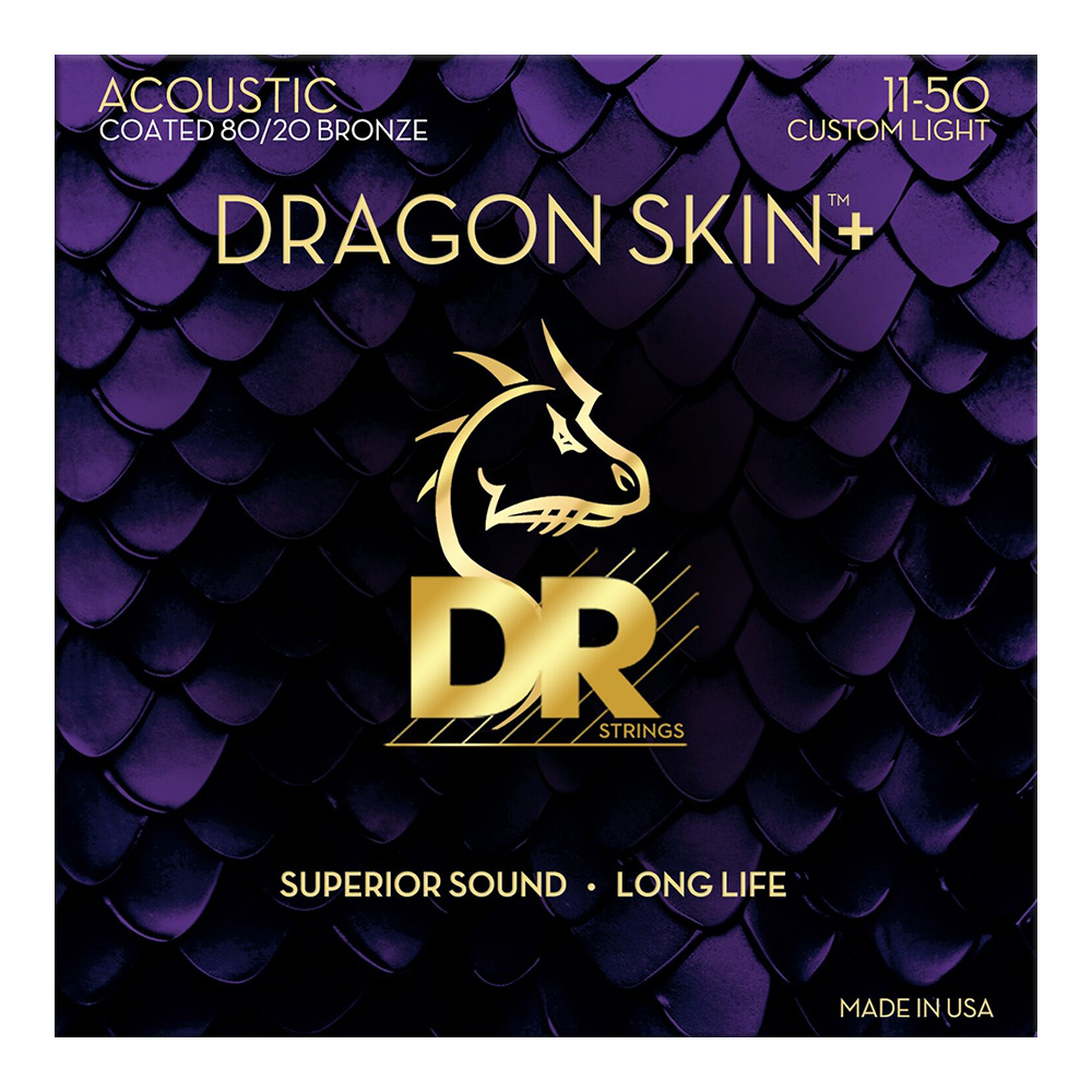 DR <br>DA8-11 [Dragon Skin+ 80/20 Bronze Acoustic / Custom-Light 11-50]