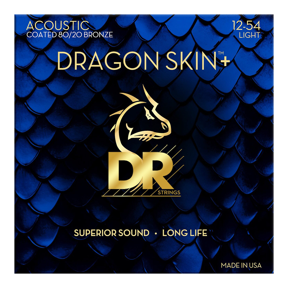 DR <br>DA8-12 [Dragon Skin+ 80/20 Bronze Acoustic / Light 12-54]