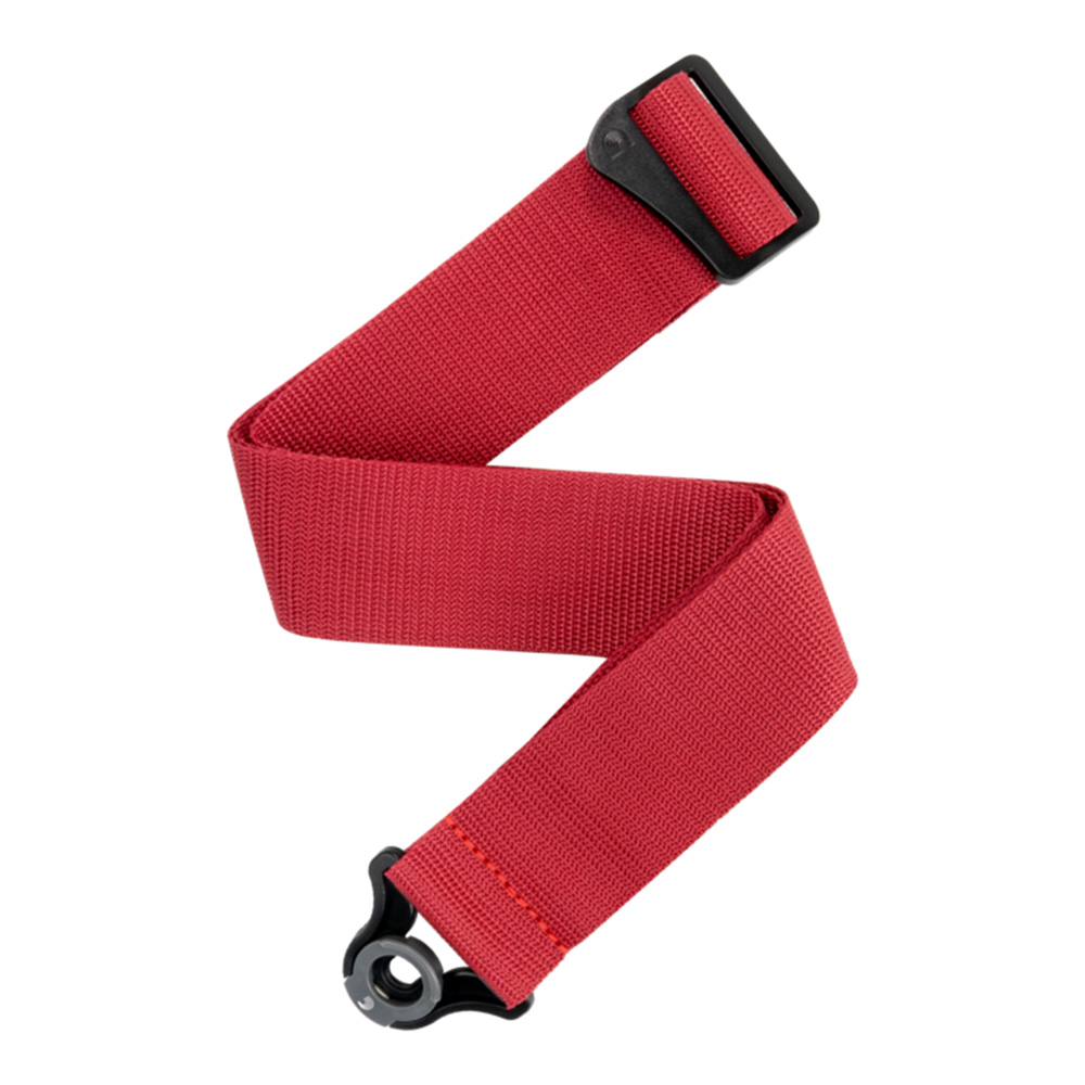 D'Addario <br>Auto Lock Polypro Guitar Strap - Red [PWSAL401]