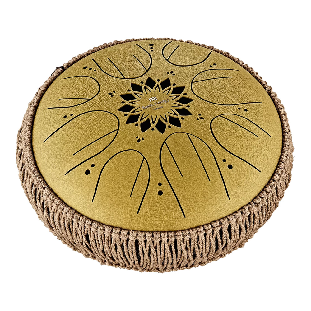 MEINL Sonic Energy <br>10" Medium Octave Steel Tongue Drum, C Major, 8 Notes, 432 Hz, Gold [MOSTD3G]