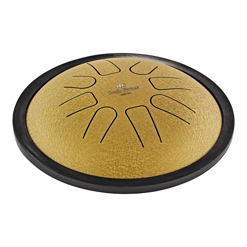 MEINL Sonic Energy <br>7" Small Steel Tongue Drum, C Minor, 8 Notes, Gold [SSTD3G]