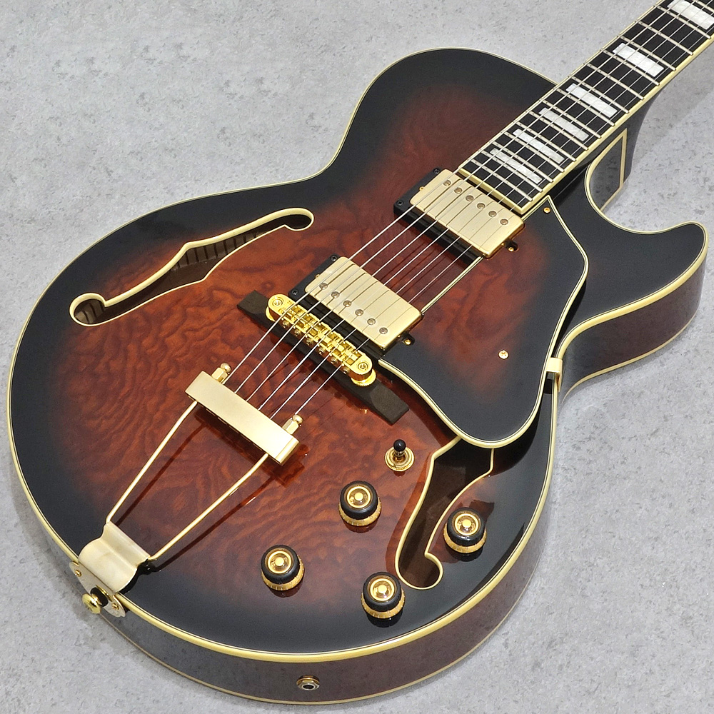 Ibanez <br>AG Artcore Expressionist AG95QA-DBS (Dark Brown Sunburst)