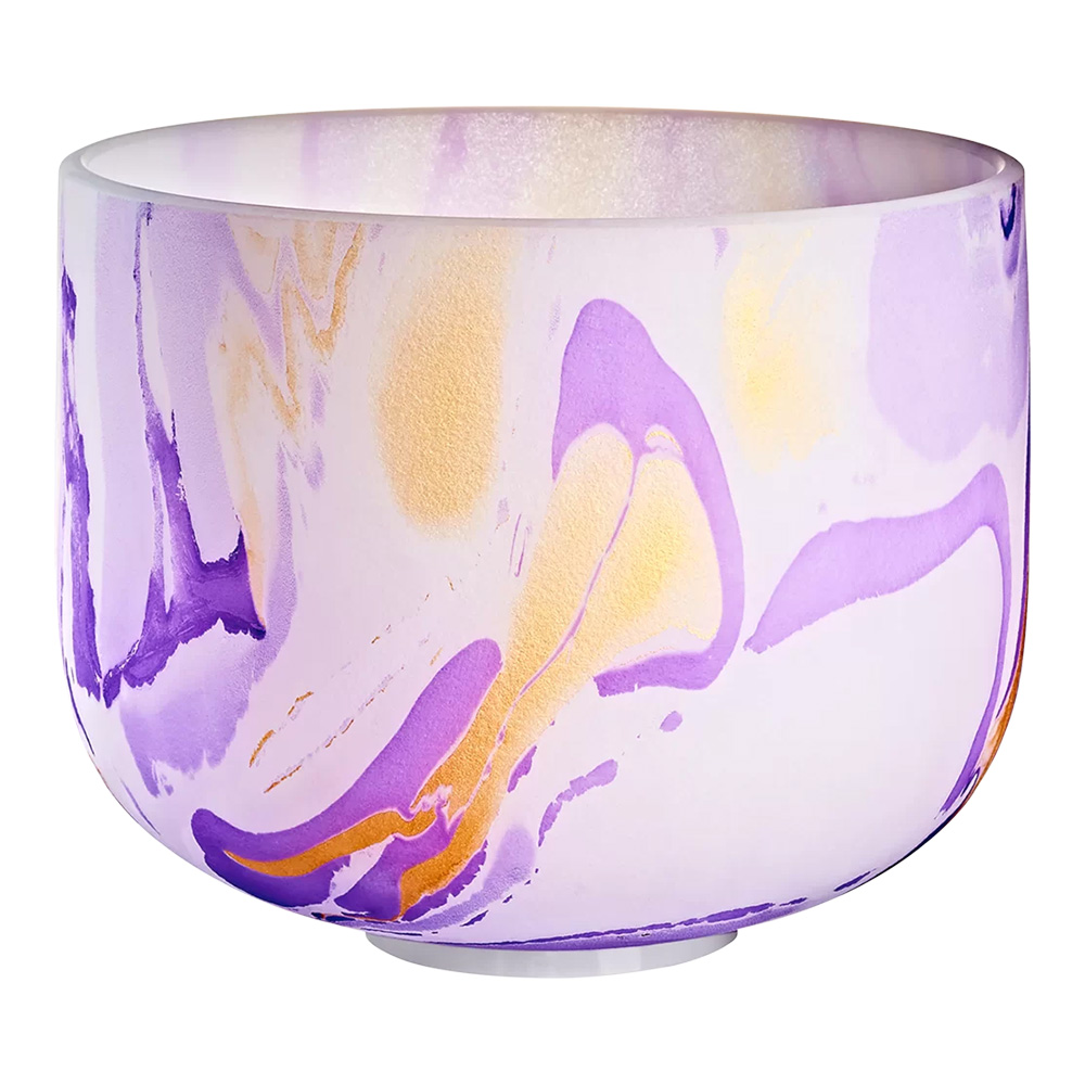 MEINL Sonic Energy <br>10" Marble Crystal Singing Bowl B4, Purple, 432 Hz, Crown Chakra [MCSB10B]