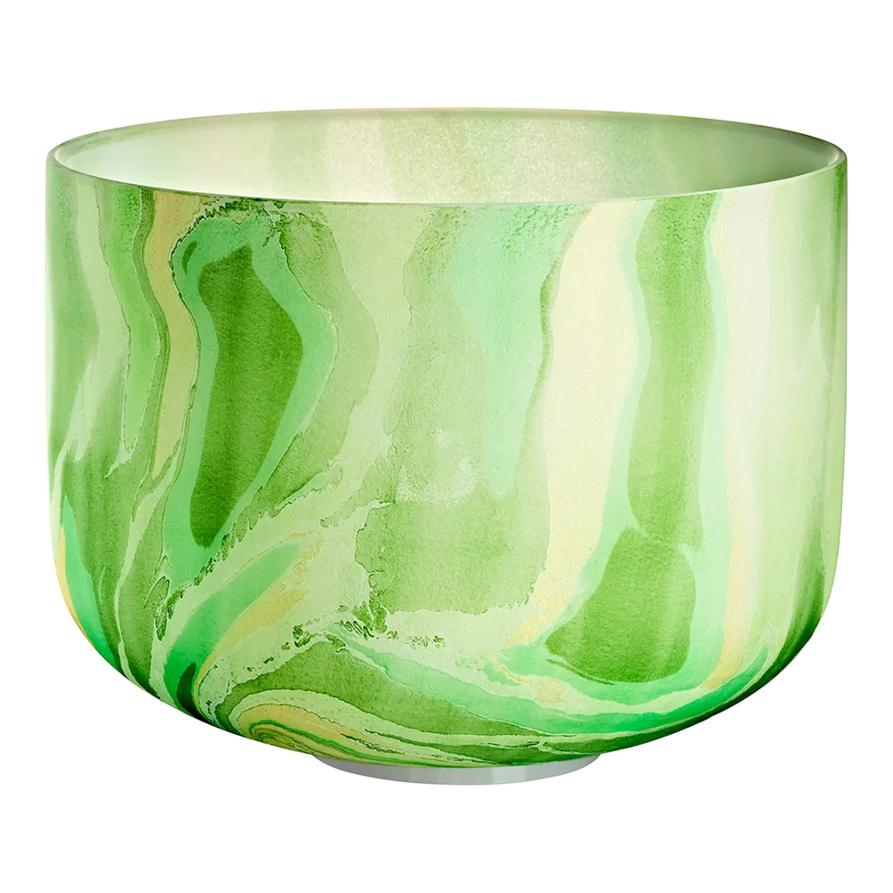 MEINL Sonic Energy <br>10" Marble Crystal Singing Bowl F4, Green, 432 Hz, Heart Chakra [MCSB10F]