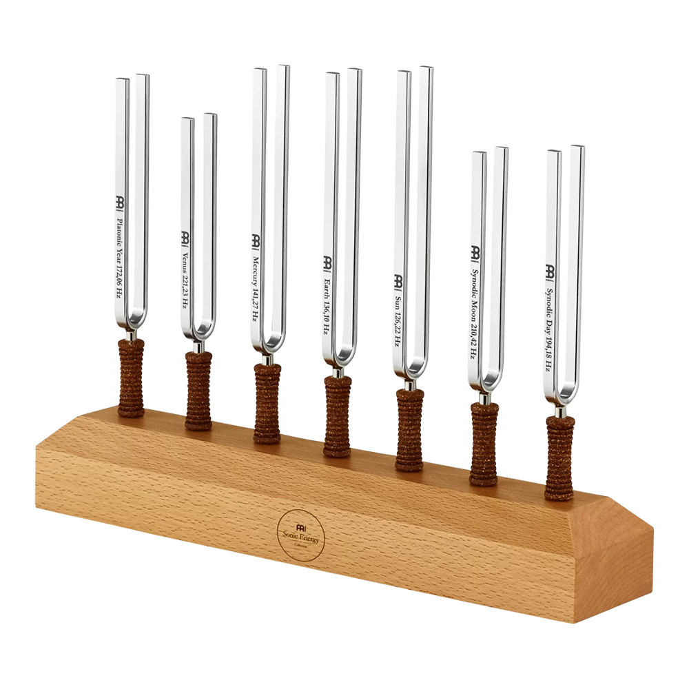 MEINL Sonic Energy <br>7-piece Planetary Tuning Fork Chakra Set w/Holder [TF-SET-CHA-7]