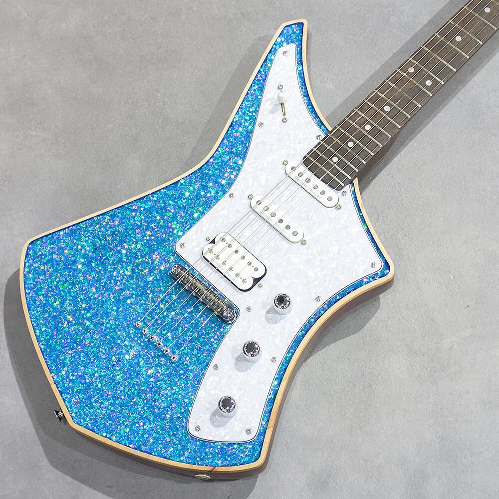 Cream Guitars <br>Revolver Deluxe WG/R CH Blue Glitter