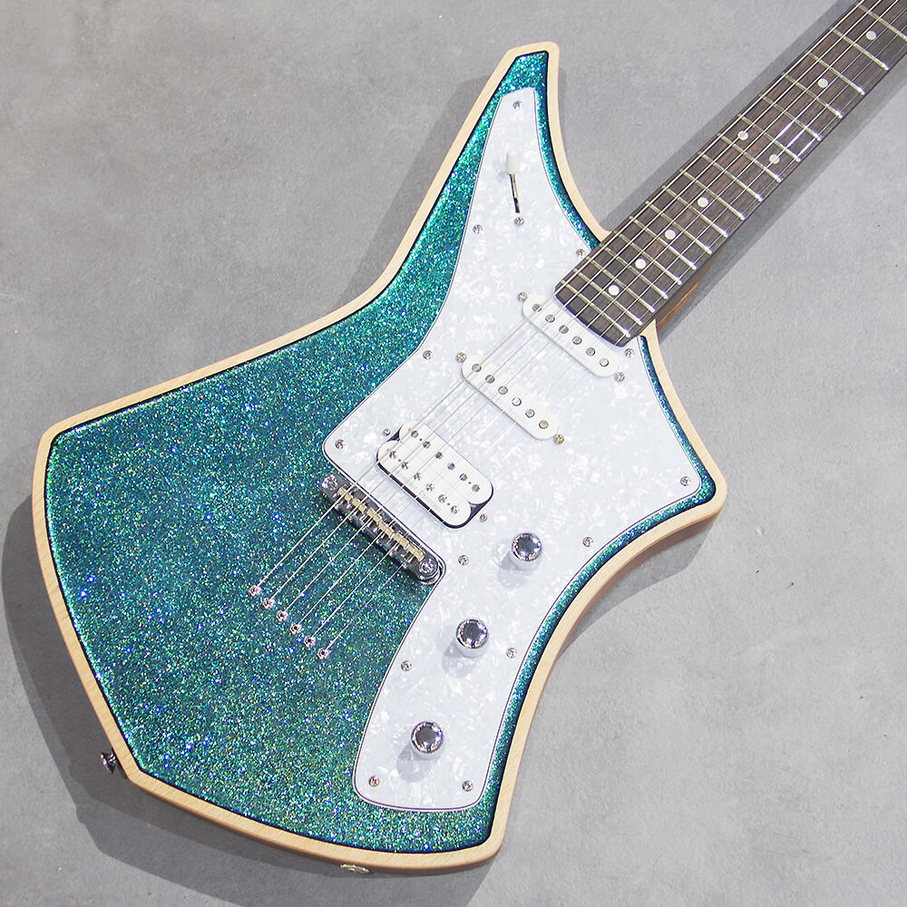 Cream Guitars <br>Revolver Deluxe WG/R CH Blue Green Glitter