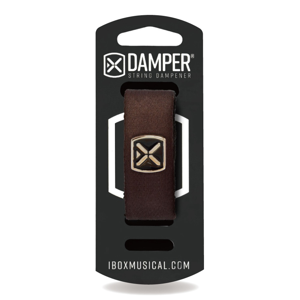 IBOX Musical <br>STRING DAMPER - BROWN POLYESTER & IRON TAG / SMALL [DTSM18]