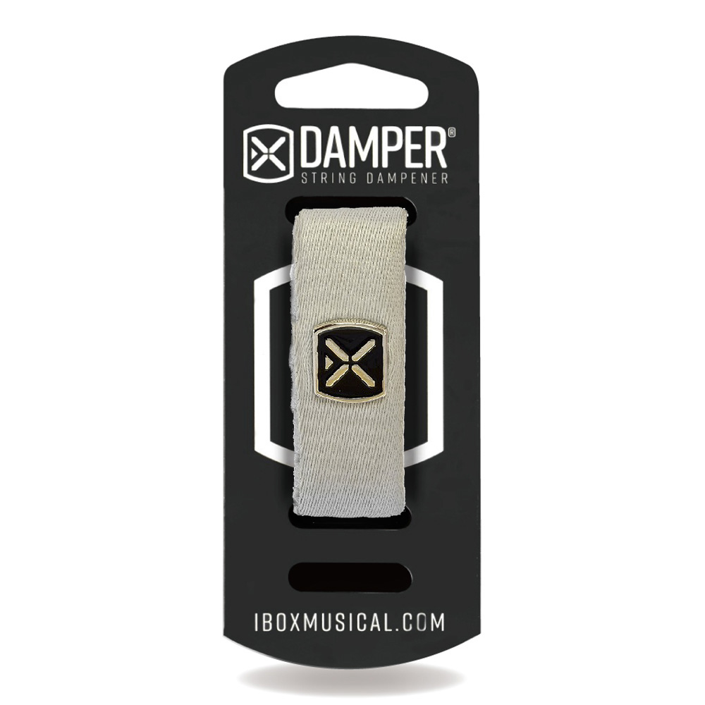 IBOX Musical <br>STRING DAMPER - LIGHT GRAY POLYESTER & IRON TAG  / EXTRA LARGE [DTXL19]