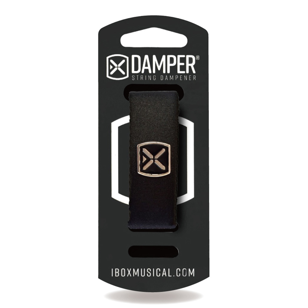 IBOX Musical <br>STRING DAMPER - BLACK POLYESTER & IRON TAG / LARGE [DTLG20]