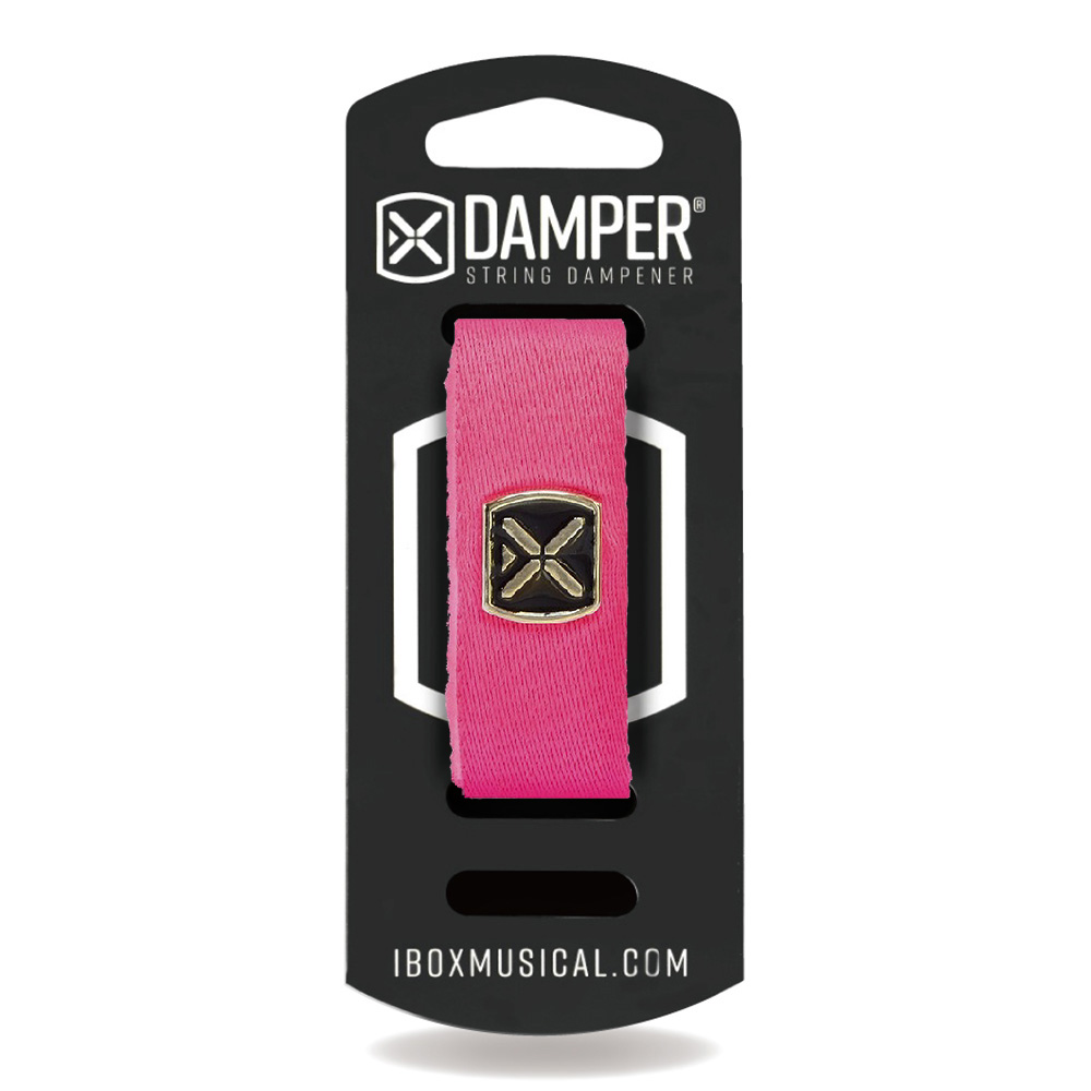 IBOX Musical <br>STRING DAMPER - PINK POLYESTER & IRON TAG / LARGE [DTLG21]