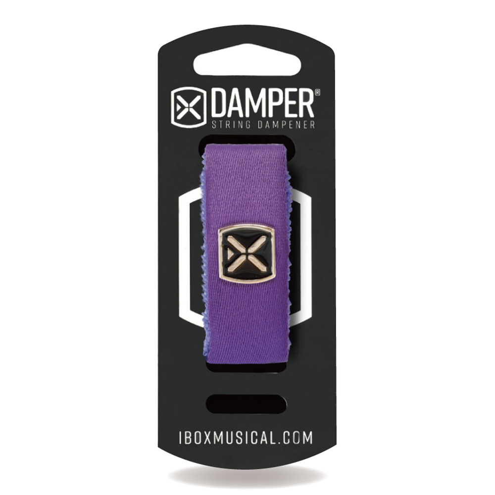 IBOX Musical <br>STRING DAMPER - PURPLE POLYESTER & IRON TAG / LARGE [DTLG22]