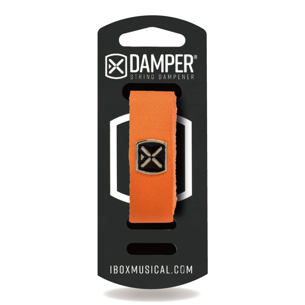 IBOX Musical <br>STRING DAMPER - ORANGE POLYESTER & IRON TAG / SMALL [DTSM23]