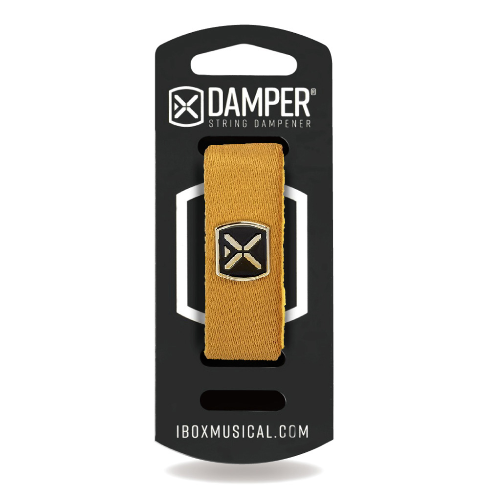 IBOX Musical <br>STRING DAMPER - DARK YELLOW POLYESTER & IRON TAG / SMALL [DTSM25]